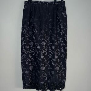 SOGIC Suits of God in Church Black Floral Skirt